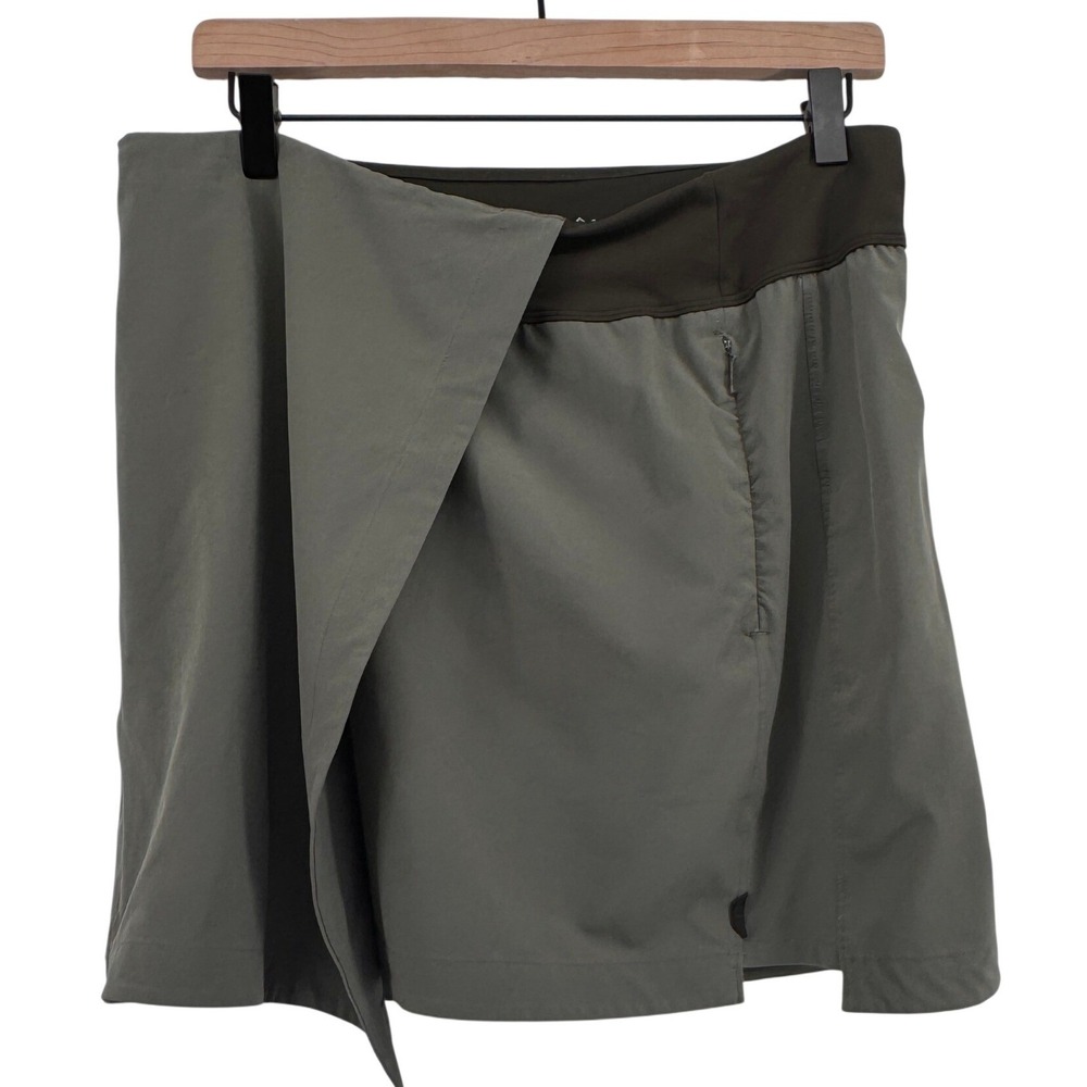 REI Co-op Womens Active Wrap Skort Olive Green Hiking Skirt‎ Size Medium